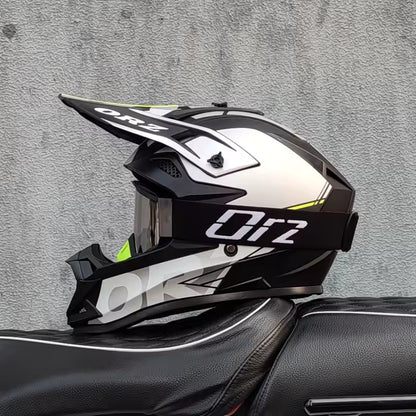 Casco Motocross ORZ Off-Road y Enduro + Regalo
