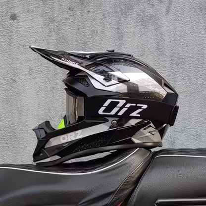 Casco Motocross ORZ Off-Road y Enduro + Regalo