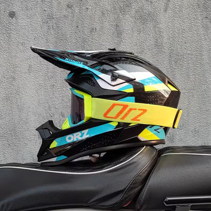 Casco Motocross ORZ Off-Road y Enduro + Regalo